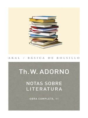 cover image of Notas sobre literatura